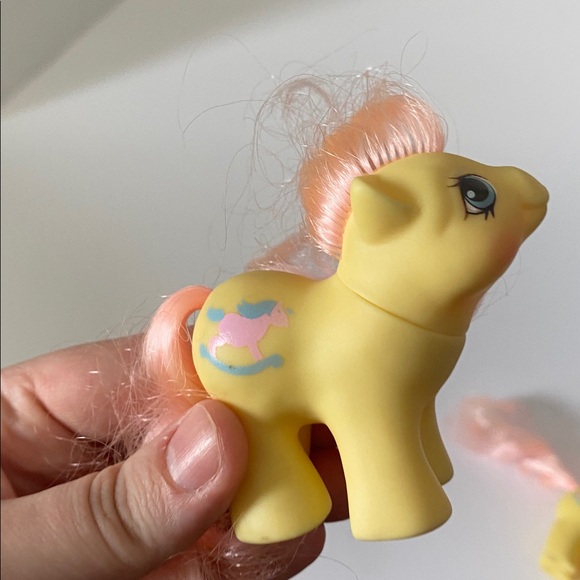 Vintage Hasbro G1 My Little Pony Baby Tumbleweed and Milkweed Ponies - Picture 5 of 7